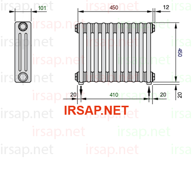 Радиатор IRSAP Tesi 30450/10 T16 CL 01